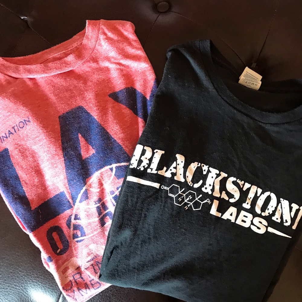 2 screen print tees